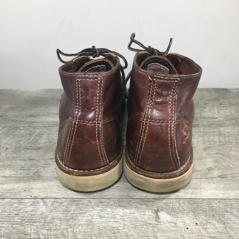 Red Wing 3141 Work Chukka Briar Oil Slick Traction Tred Leather Men Boots Size 9